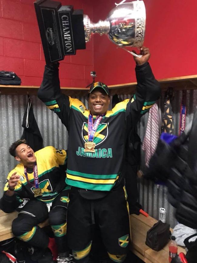 Jamaican Ice Hockey Player