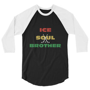 Open image in slideshow, Ice Soul Brother - 3/4 sleeve raglan shirt
